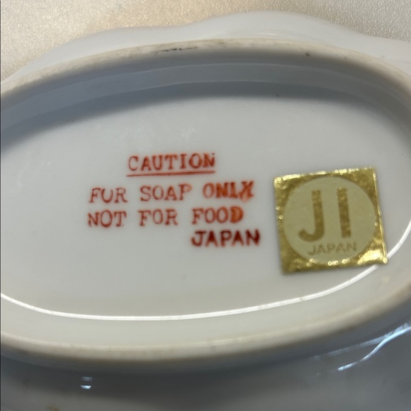 Floral Yellow Ceramic Soap Dish - Picture 3 of 4